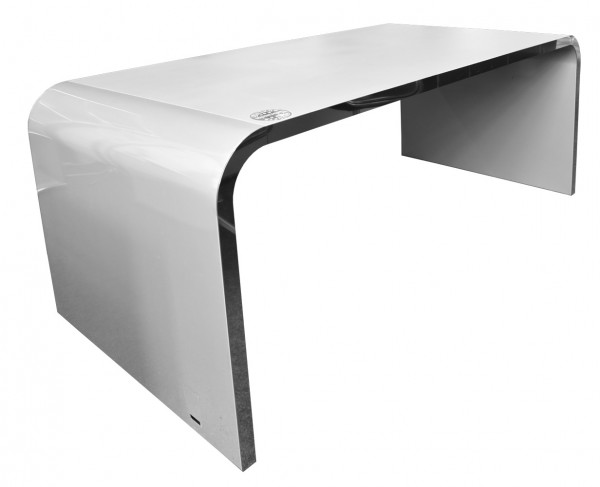 müller möbelfabrikation - Highline M10 Schreibtisch - Metall / Edelstahl - 200 (172) x 95 cm
