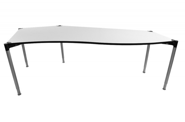 Schreibtisch Freiform - hellgrau - VS-Möbel