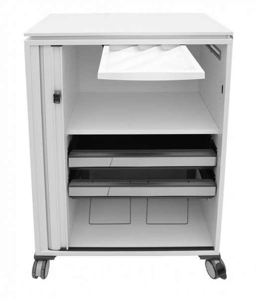 Steelcase - FrameOne Plus - Roll-Caddy - Rollladen - abschließbar - Softclose-Schubladen