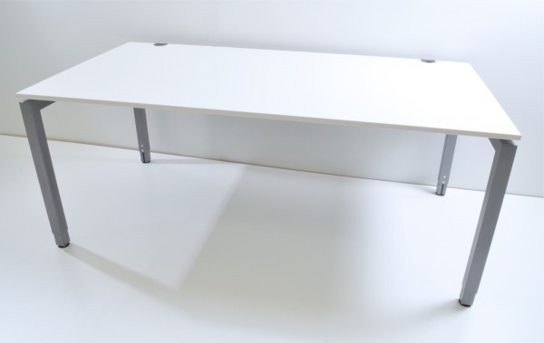 Schreibtisch - 180 cm - höhenverstellbar - arktisweiß - Schärf