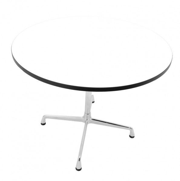 Vitra - Eames Contract Table rund - mit neuer Melaminplatte - 90 cm Durchmesser - Gestell gebraucht