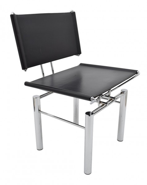 Kusch+Co - Designer-Stuhl von Hans Ullrich Kusch - Serie 8600 - Konferenzstuhl - Chrom - Leder