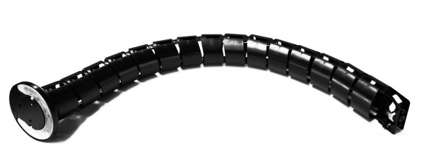 bf Flexibler Kabelkanal - schwarz - vormontiert - Fuß mit Gewicht